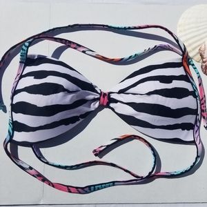 MUDD swim suit padded top XL Ties at neck & back